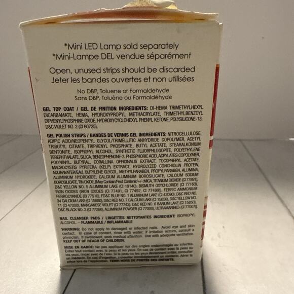 Sally Hansen Salon Insta Gel Strips Kit Red My Lips LED 2-Week Wear Sealed - Picture 4 of 6